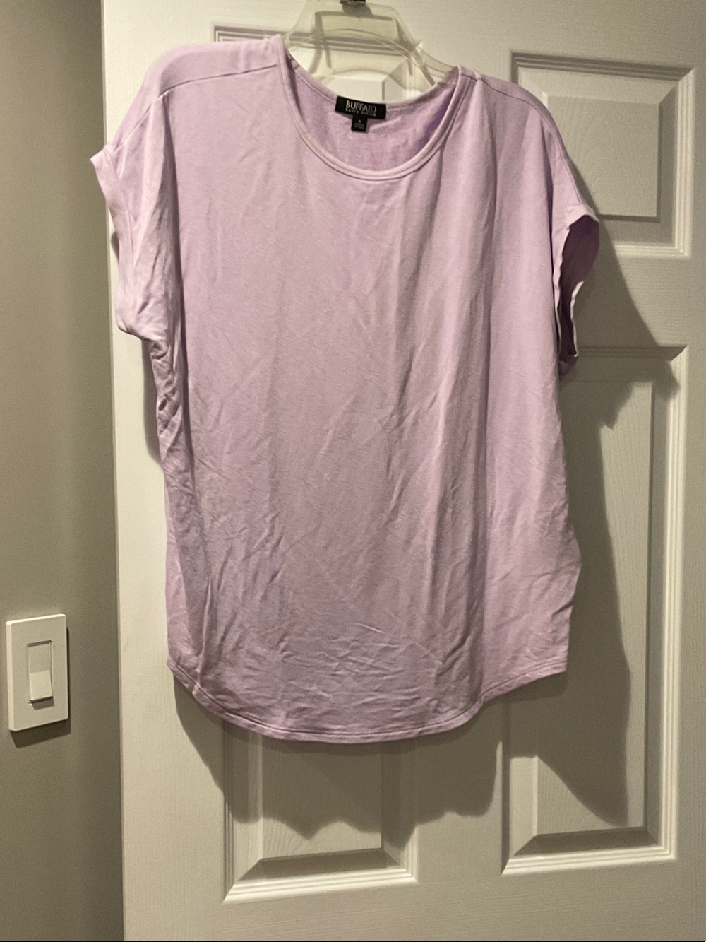 Buffalo David Bitton Lilac Short Sleeve Crewneck Top